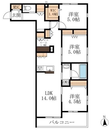 クレストの物件間取画像
